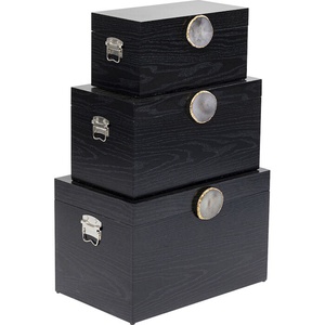 3 boîtes NIFTY Kare Design noir