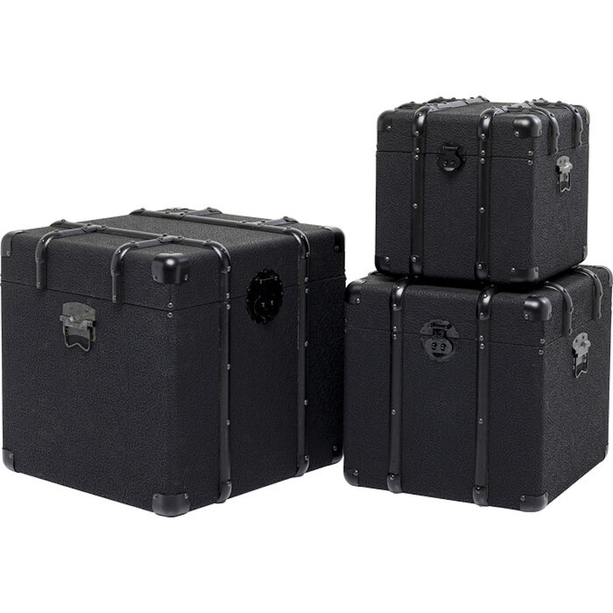 3 coffres VOYAGE Kare Design noir
