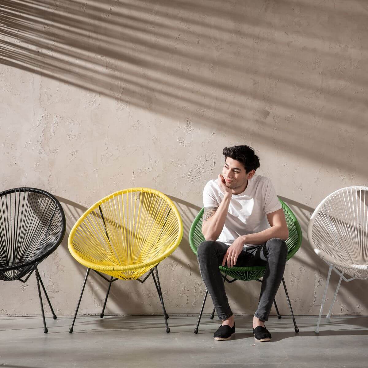 Armchair Acapulco Black Kare Design