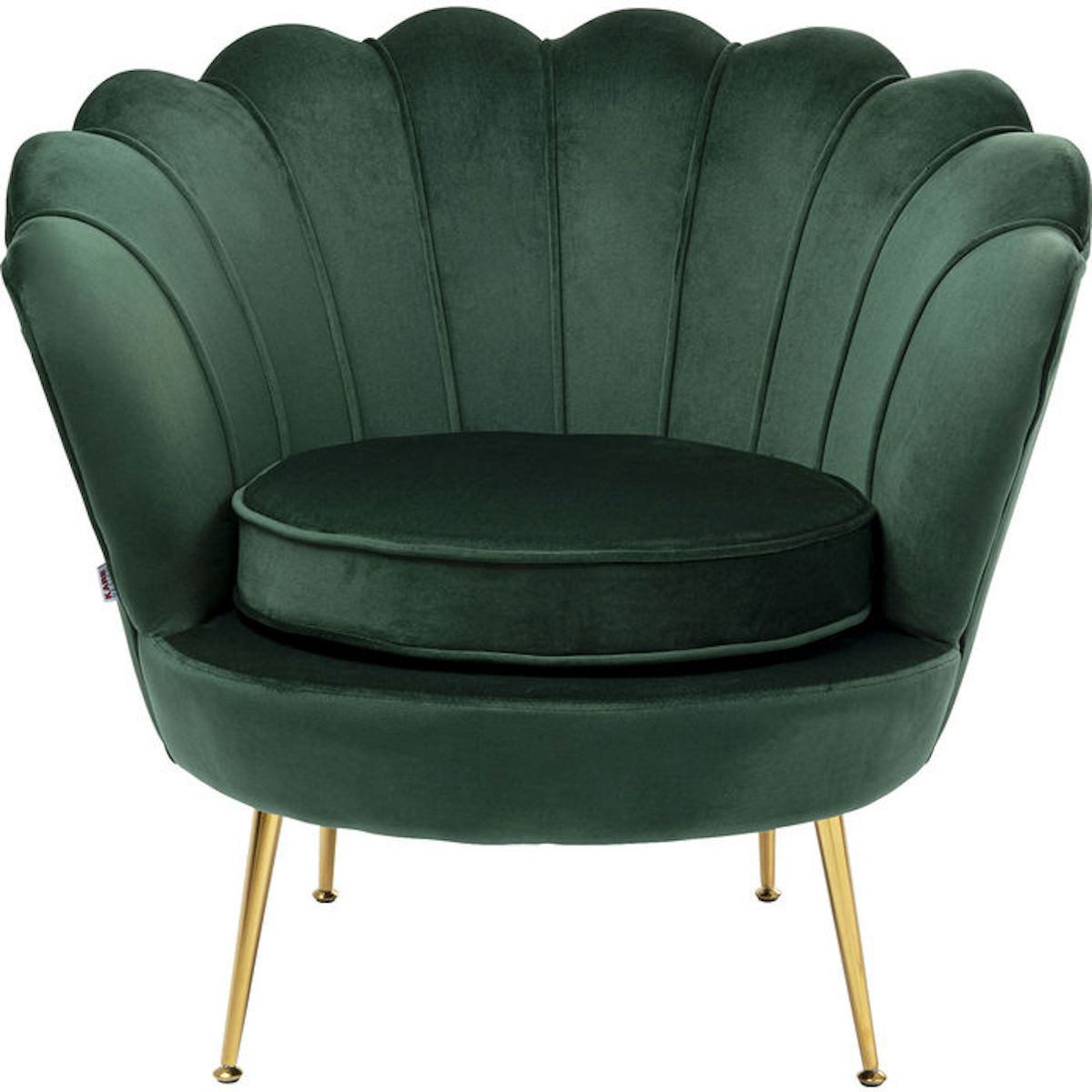 Armchair Water Lily Dark Green Kare Design
