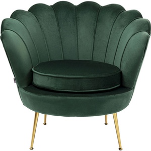 Armchair Water Lily Dark Green Kare Design
