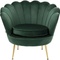 Armchair Water Lily Dark Green Kare Design