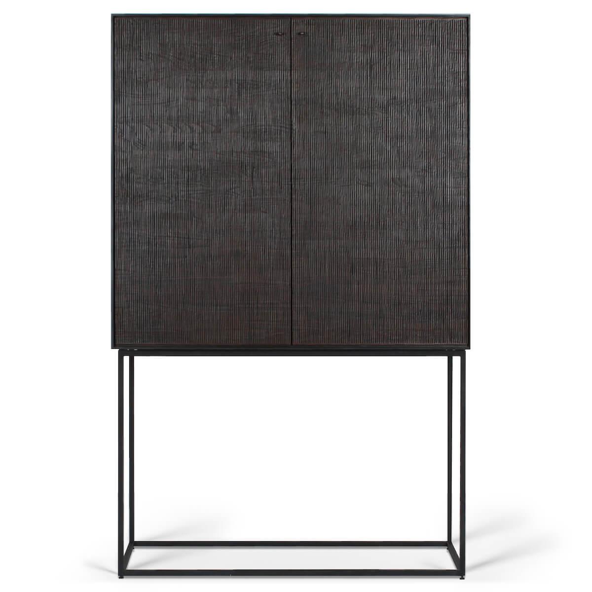 Armoire 102cm GROOVES Ethnicraft teck noir