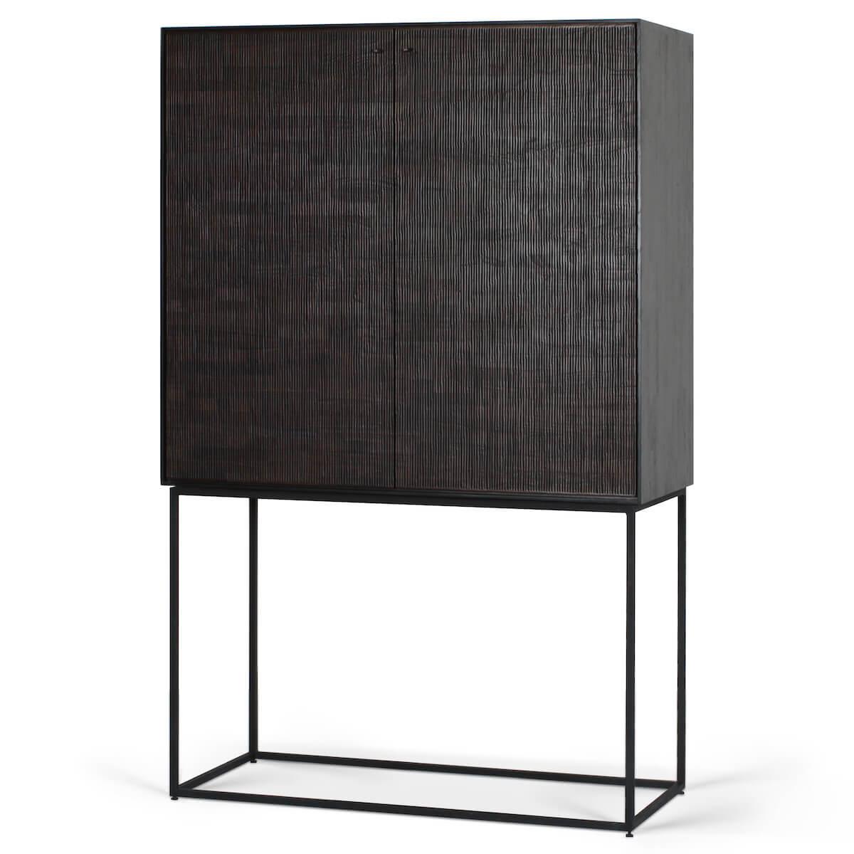 Armoire 102cm GROOVES Ethnicraft teck noir