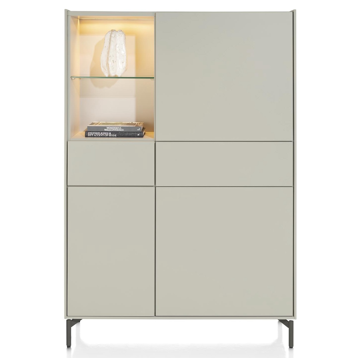Armoire 120cm NOON Xooon gris soie