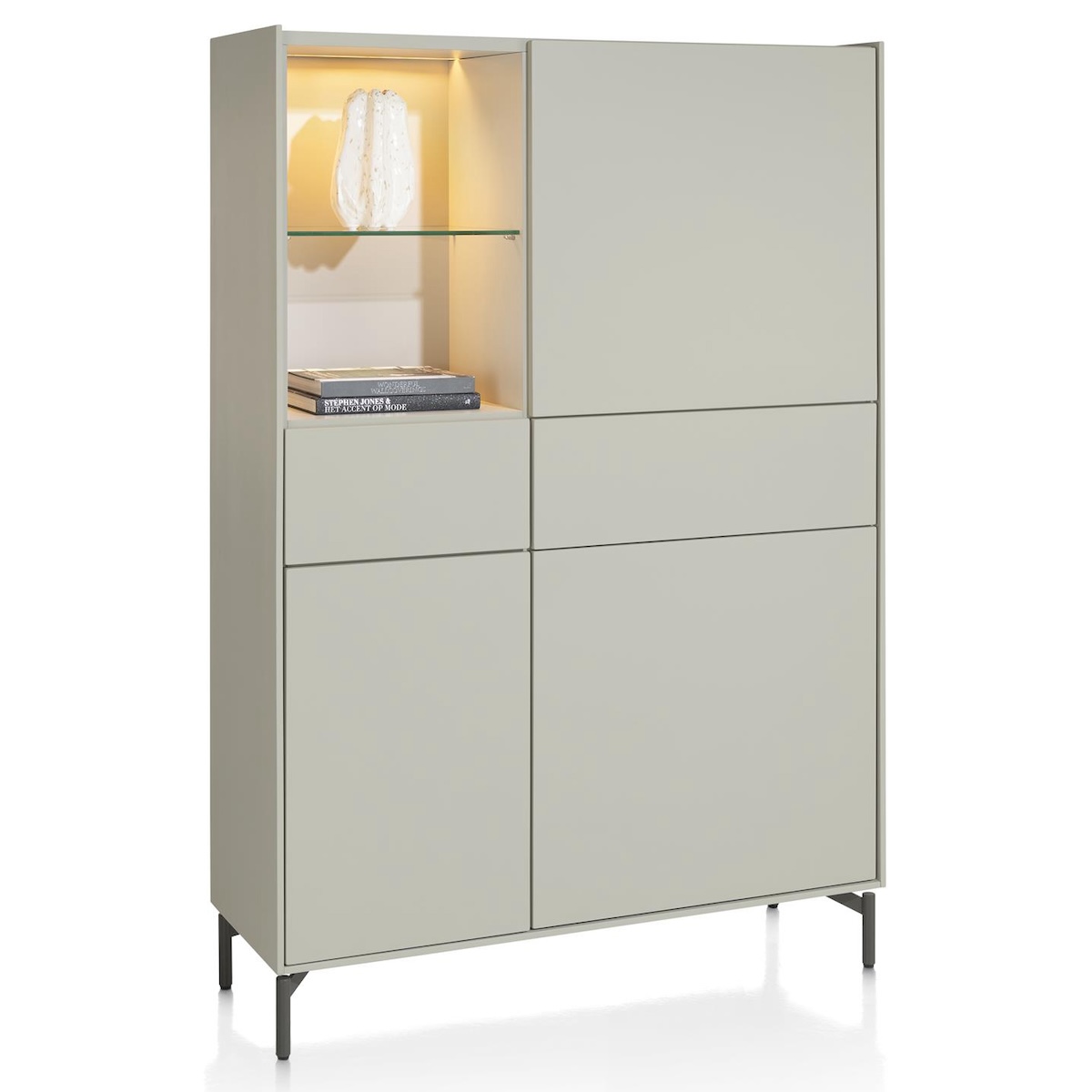 Armoire 120cm NOON Xooon gris soie
