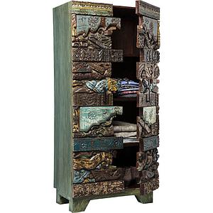 Armoire 2 portes SHANTI PUZZLE Kare Design