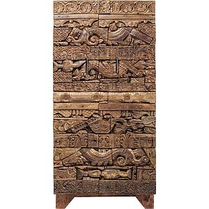 Armoire 2 portes SHANTI PUZZLE NATURE Kare Design