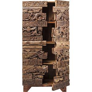 Armoire 2 portes SHANTI PUZZLE NATURE Kare Design