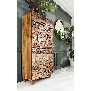 Armoire 2 portes SHANTI PUZZLE NATURE Kare Design