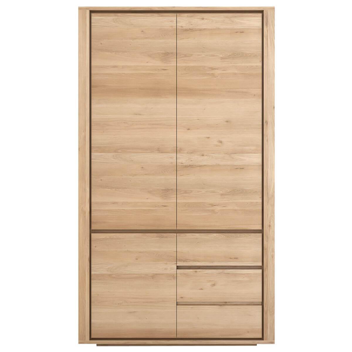 Armoire 3 portes-2 tiroirs SHADOW Ethnicraft chêne