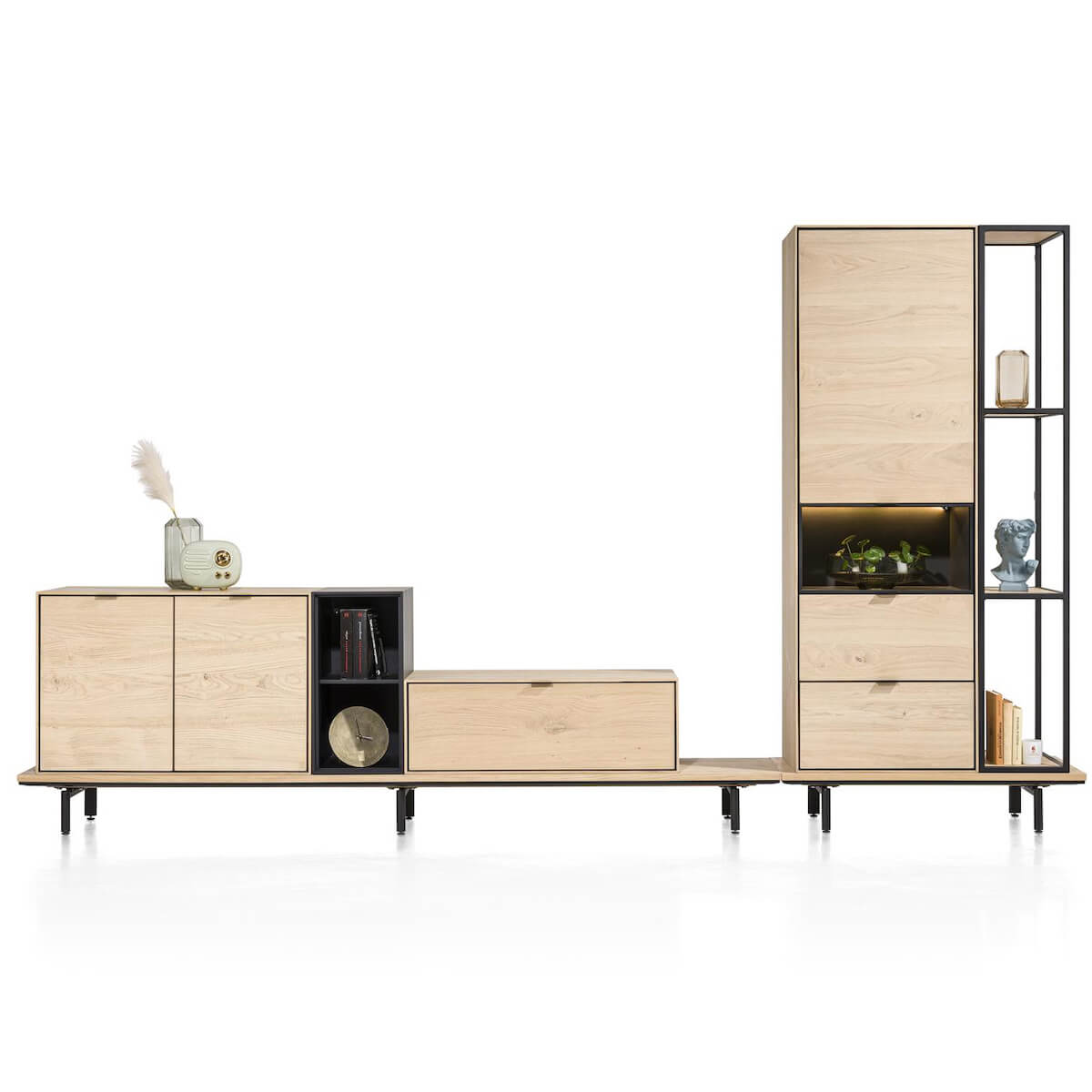 Armoire 60x180cm ELEMENTS Xooon chêne naturel