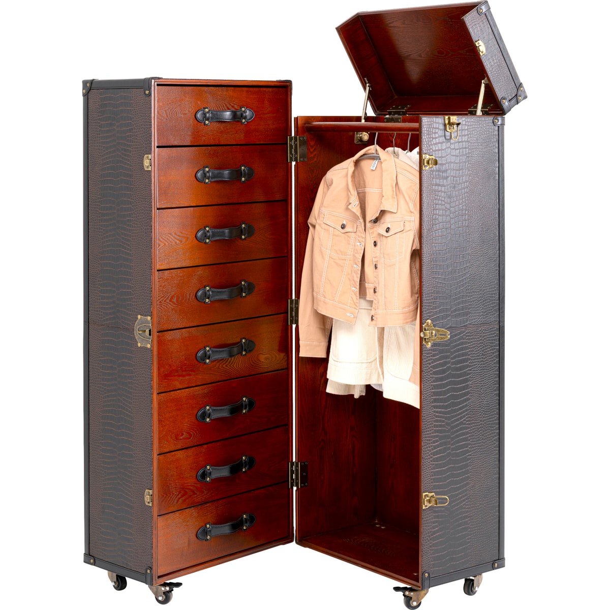Coffre Design Armoire coffre Trunk Globetrotter Kare Design | kare.lu