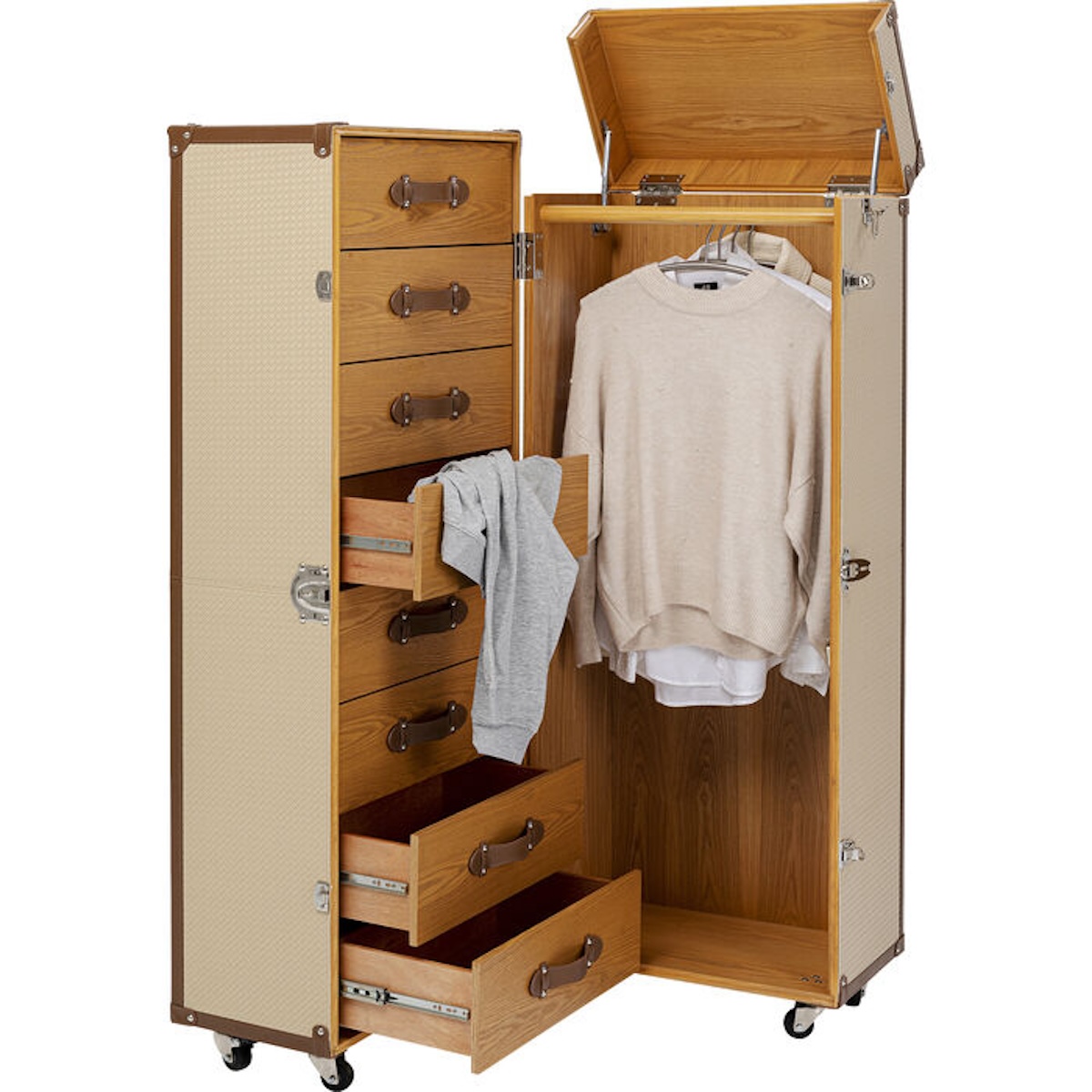 Armoire coffre VENEZIA Kare Design crème