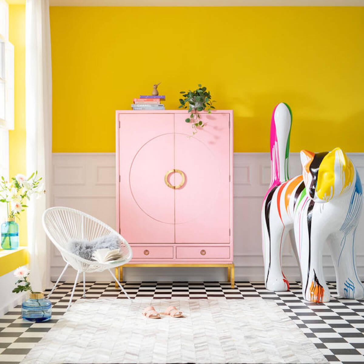 Armoire DISK Kare Design fuchsia