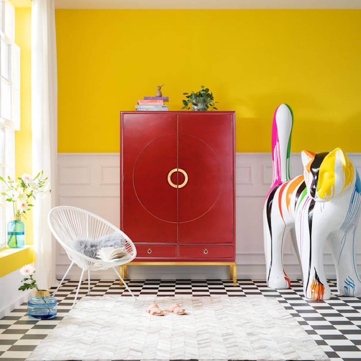 Armoire DISK Kare Design rouge
