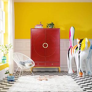Armoire DISK Kare Design rouge