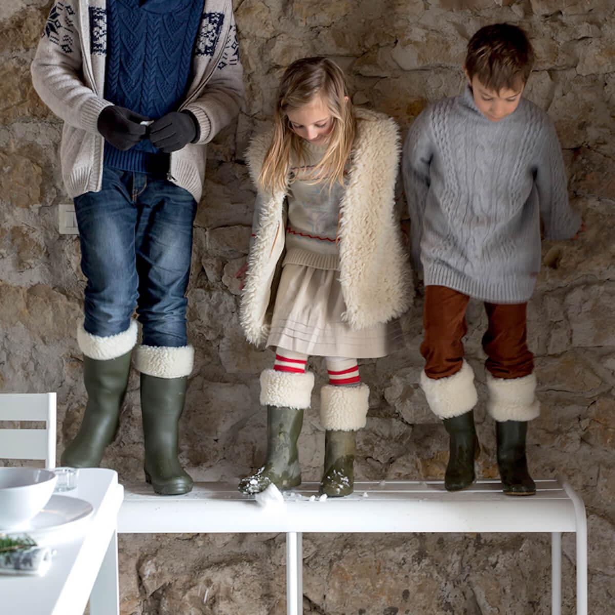 Banc 145cm LUXEMBOURG Fermob blanc coton