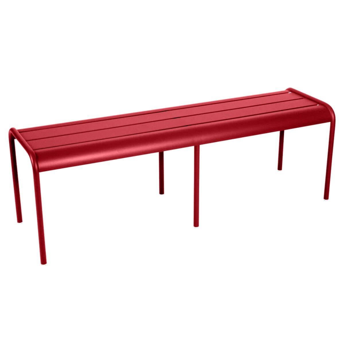 Banc 145cm LUXEMBOURG Fermob Coquelicot