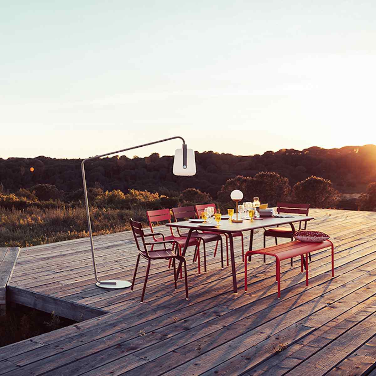 Banc 145cm LUXEMBOURG Fermob menthe glaciale