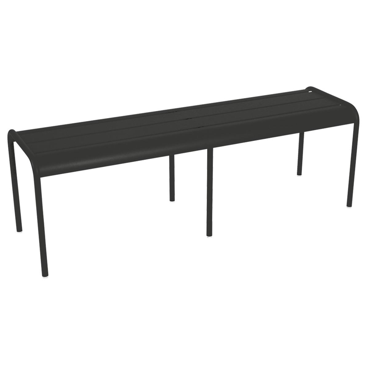 Banc 145cm LUXEMBOURG Fermob noir réglisse