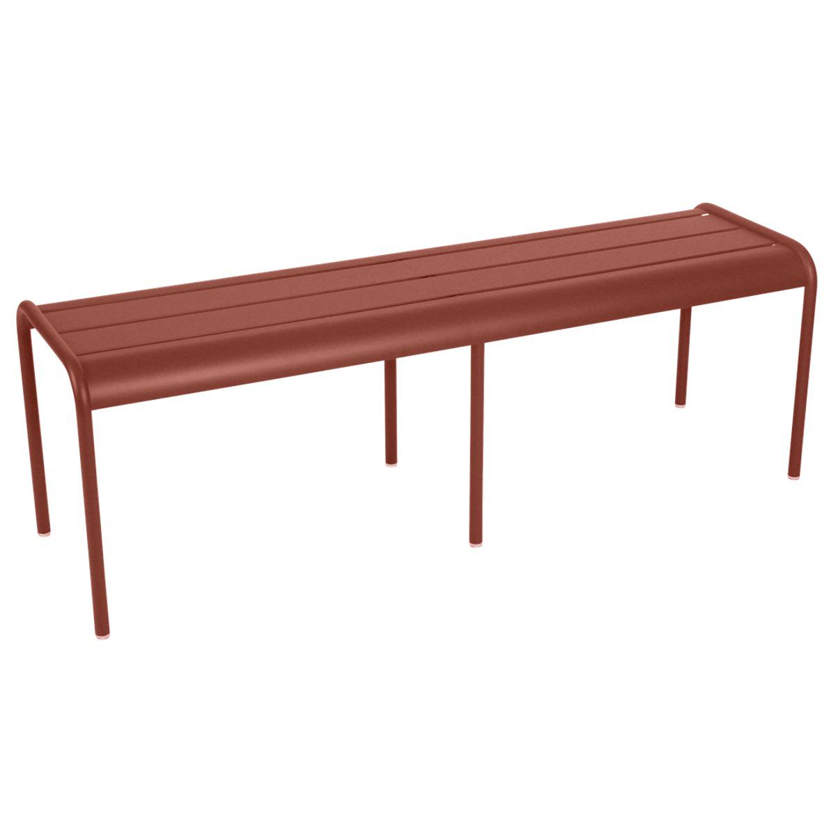 Banc 145cm LUXEMBOURG Fermob rouge ocre