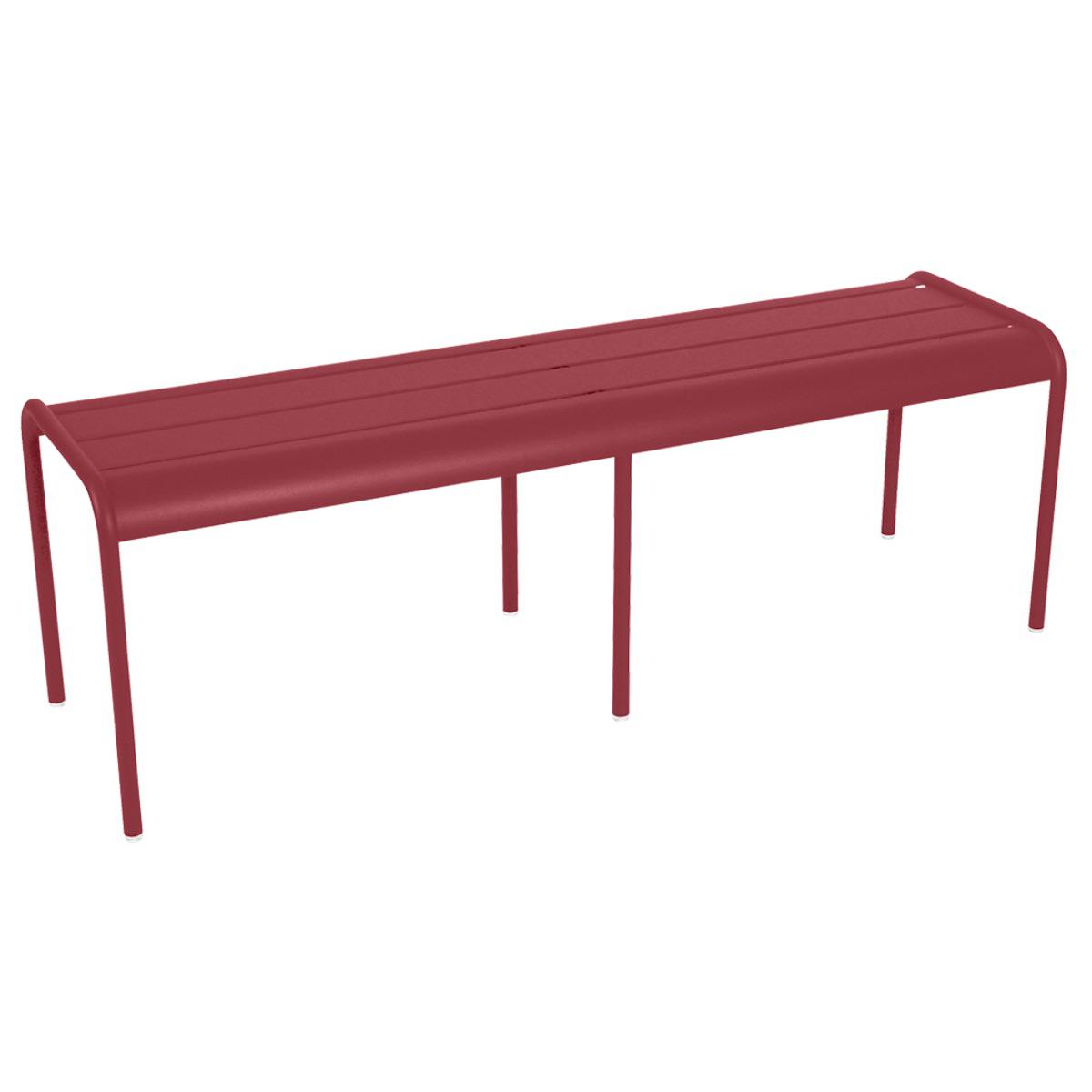 Banc 145cm LUXEMBOURG Fermob rouge piment