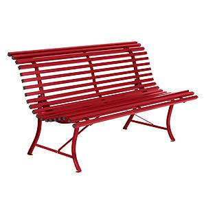 Banc 150cm LOUISIANE Fermob coquelicot