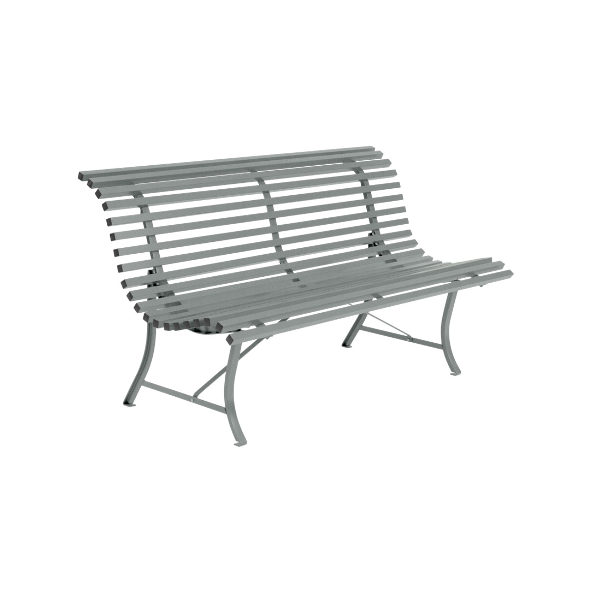 Banc 150cm LOUISIANE Fermob gris lapilli 