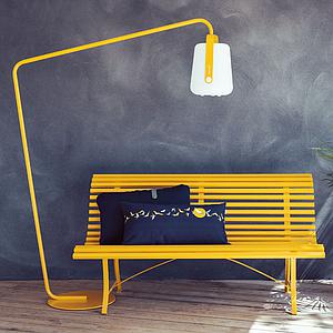 Banc 150cm LOUISIANE Fermob gris métal