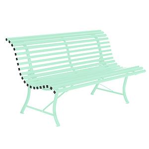 Banc 150cm LOUISIANE Fermob vert opaline