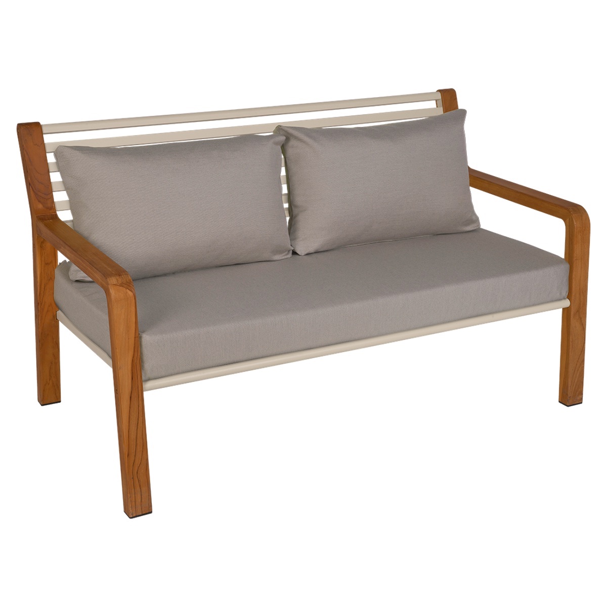 Banc 2 places SOMERSET Fermob gris argile
