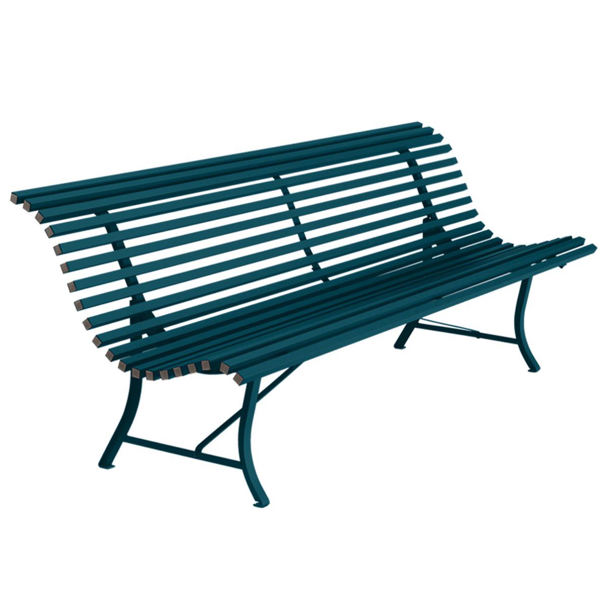 Banc 200cm LOUISIANE Fermob bleu acapulco