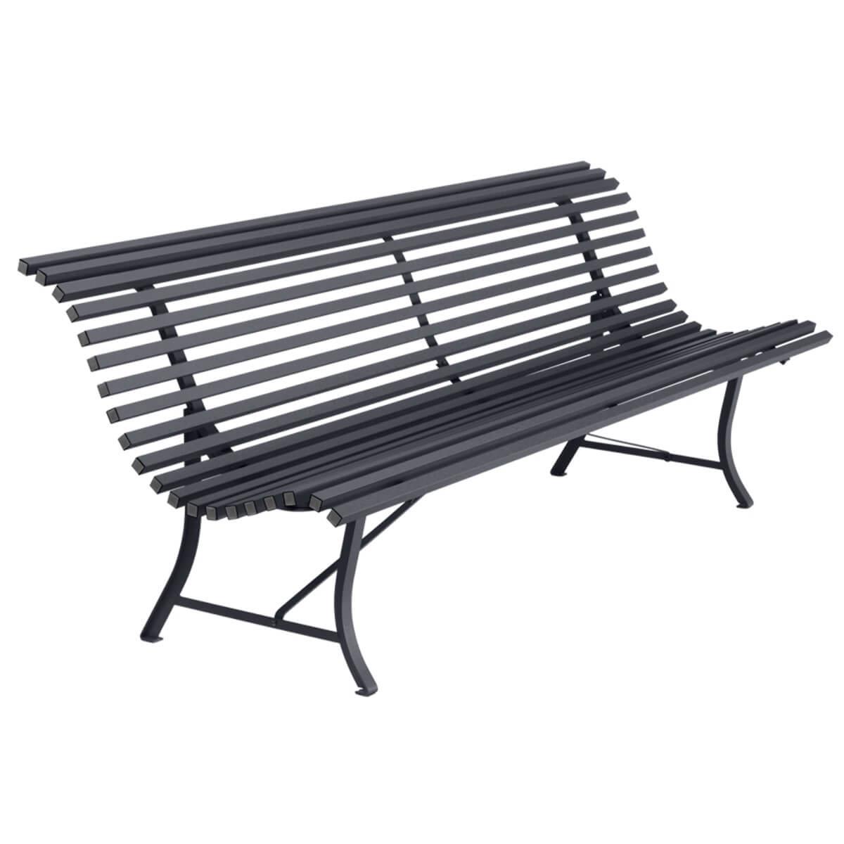 Banc 200cm LOUISIANE Fermob carbone
