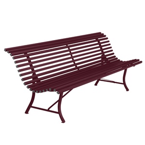 Banc 200cm LOUISIANE Fermob cerise noir