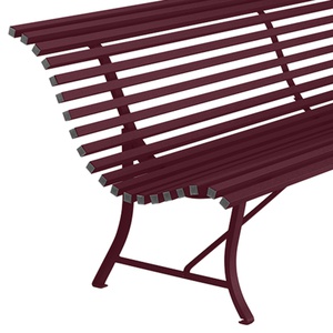 Banc 200cm LOUISIANE Fermob cerise noir