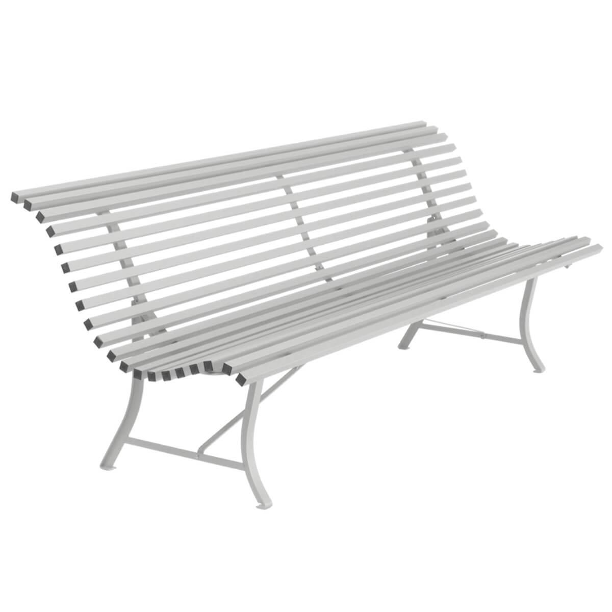 Banc 200cm LOUISIANE Fermob gris métal