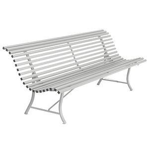 Banc 200cm LOUISIANE Fermob gris métal