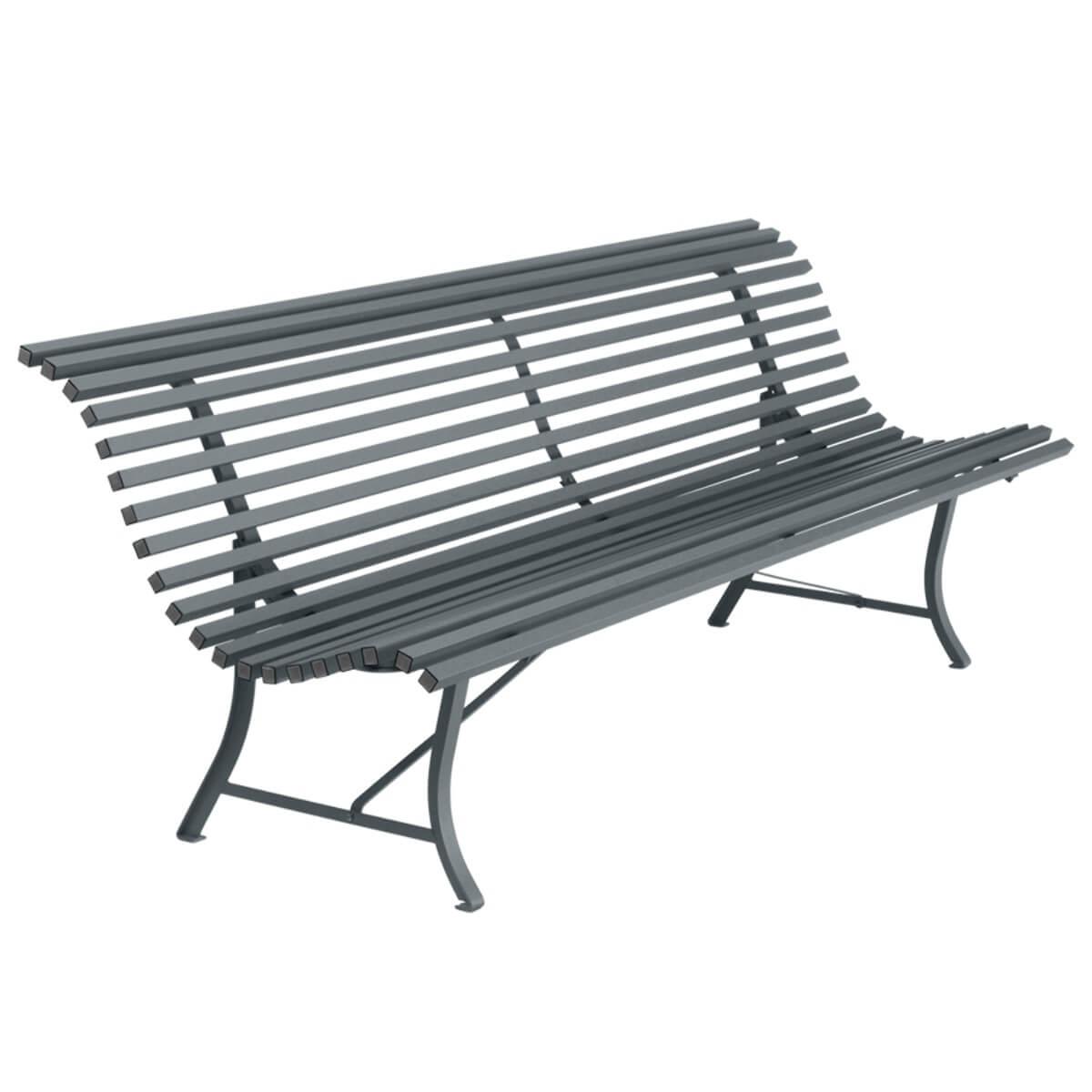 Banc 200cm LOUISIANE Fermob gris orage
