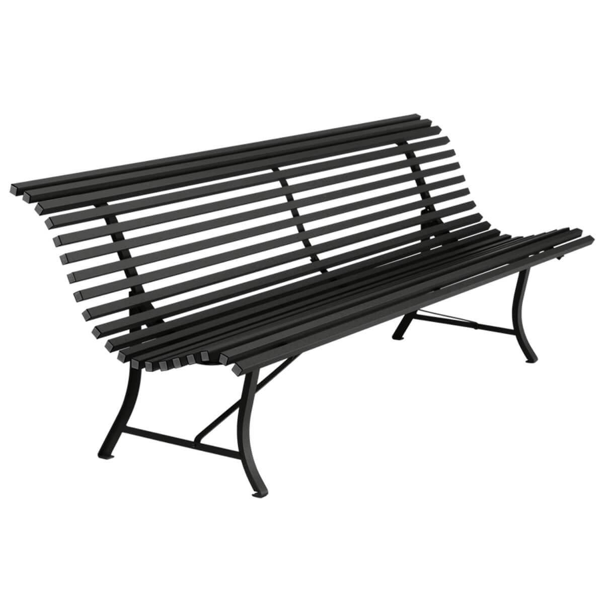 Banc 200cm LOUISIANE Fermob réglisse
