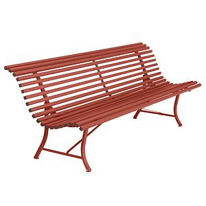 Banc 200cm LOUISIANE Fermob rouge ocre