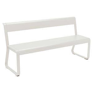 Banc avec dossier BELLEVIE Fermob gris argile