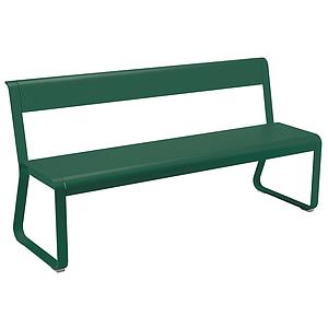 Banc avec dossier BELLEVIE Fermob vert cèdre