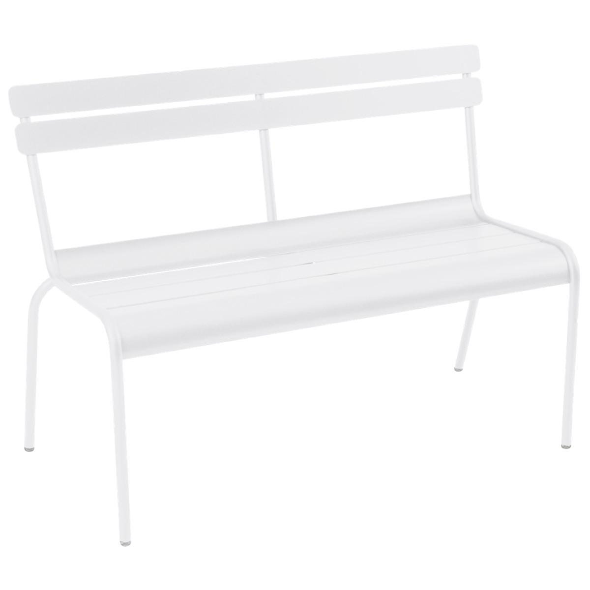 Banc avec dossier LUXEMBOURG Fermob Blanc Coton