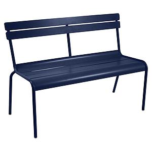 Banc avec dossier LUXEMBOURG Fermob Bleu Abysse