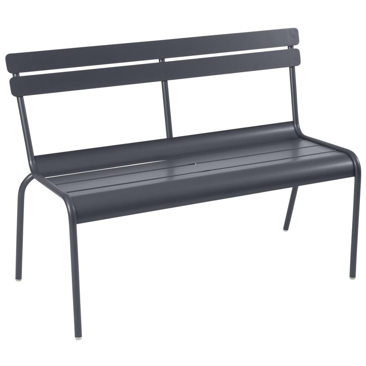 Banc avec dossier LUXEMBOURG Fermob Carbone