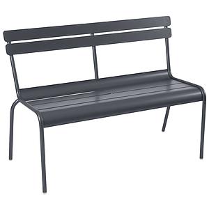 Banc avec dossier LUXEMBOURG Fermob Carbone