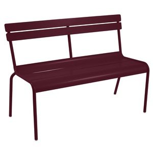Banc avec dossier LUXEMBOURG Fermob cerise noir