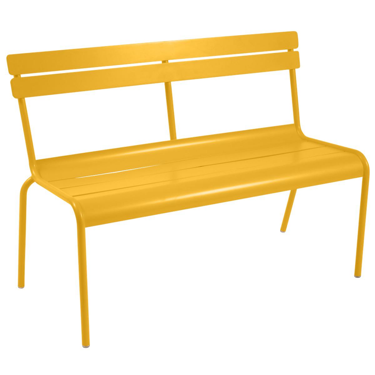 Banc avec dossier LUXEMBOURG Fermob Miel