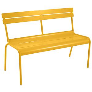 Banc avec dossier LUXEMBOURG Fermob Miel